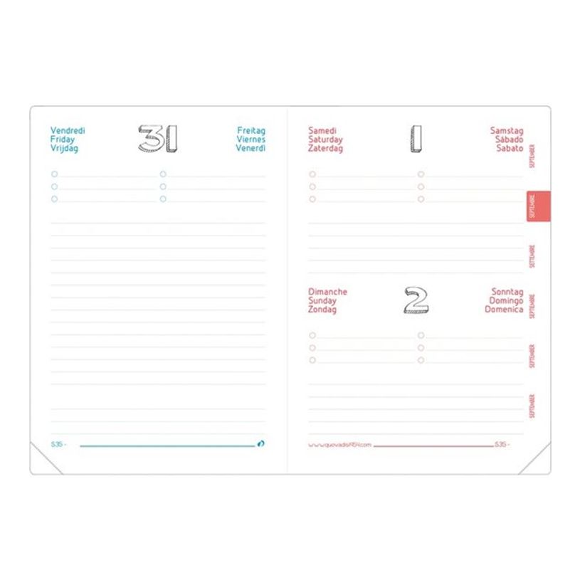 3371010405091-Agenda Welcome 1 Jour par page 12X17cm Quo Vadis -P_79426070_5-3