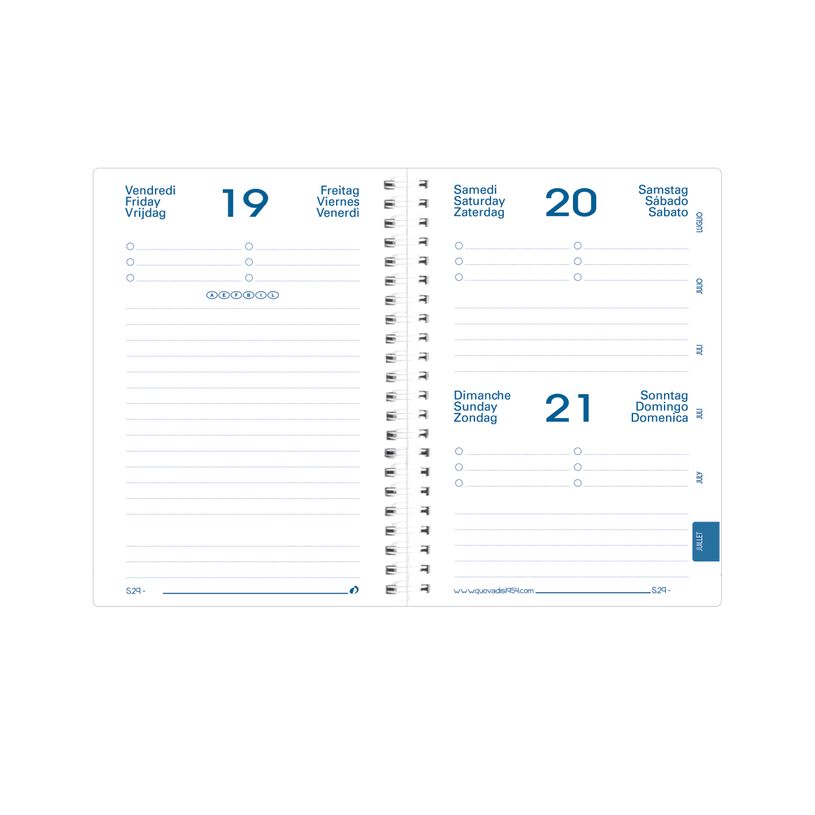 3371010409204-Agenda Oslo Bleu 1 Jour par page 12X17cm Quo Vadis -P_79426088_2-1