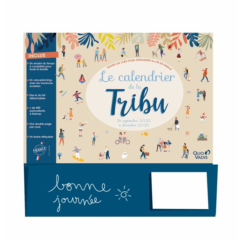 3371010410149-Calendrier de La Tribu Septembre à Décembre - 32 x 30 cm - Quo Vadis-P_79426092_1-0