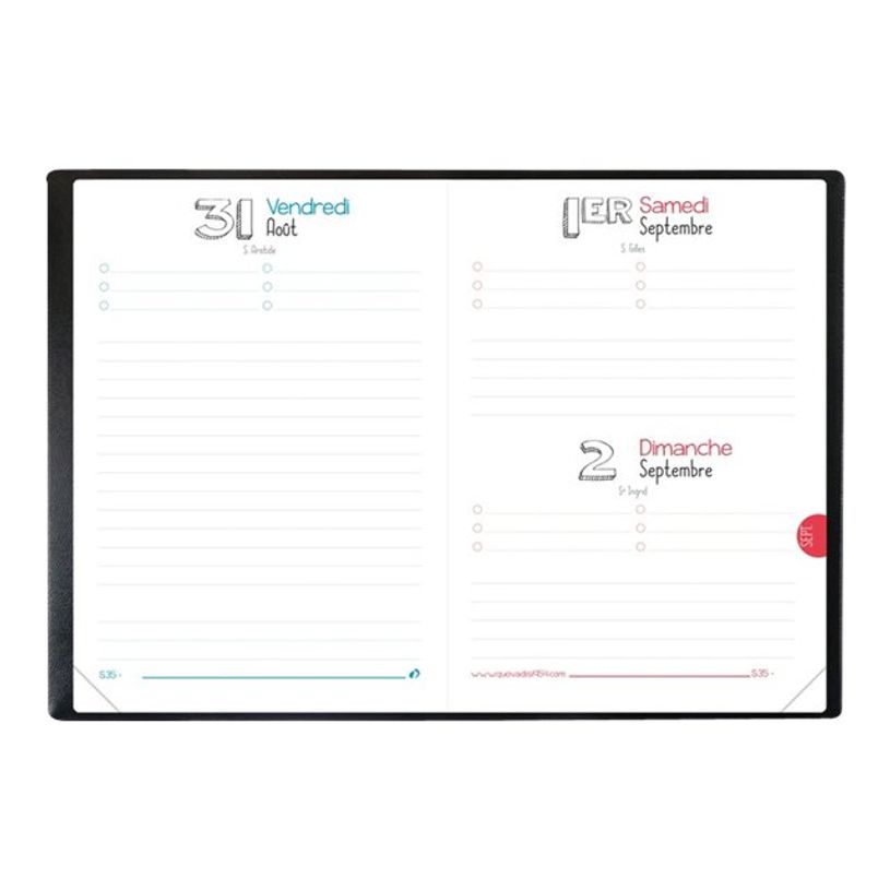 3371010410699-Quo Vadis Eurotextagenda 15 Galaxy - Agenda diaria - 2019 - página de día - costura de separación - 100 x 150 mm - rectangular - 352 páginas - papel blanco - -P_79426096_3-2