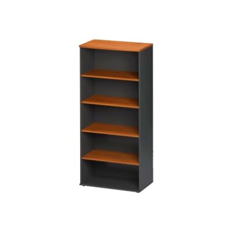 3483600740274-Bibliothèque JAZZ+ - L80 x H183 x P48 - 3 étagères/1 tablette - Aulne-P_79426160_1-0