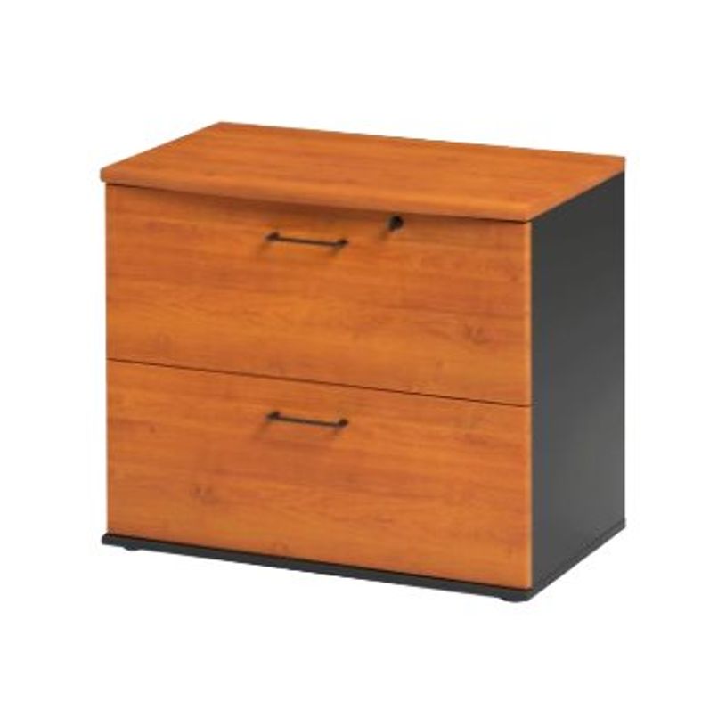 3483600740885-Rangement bas JAZZ+ - L80 x H71 x P48 - 2 tiroirs - Aulne-P_79426171_1-0