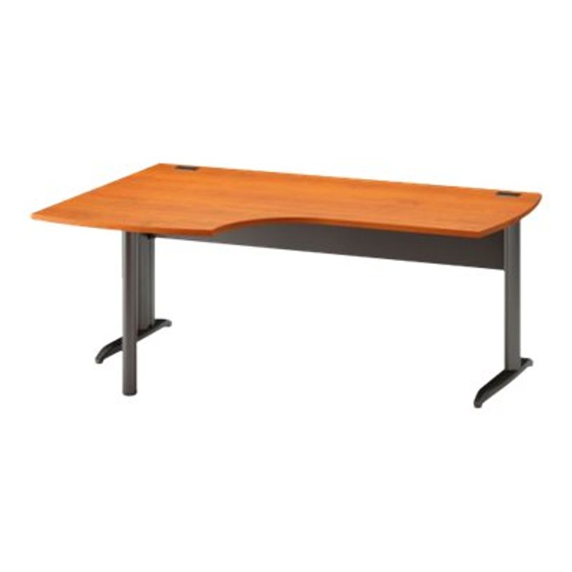 3483600741042-Bureau compact à gauche JAZZ+ - 180 cm - Pieds métal - Aulne-P_79426175_1-0