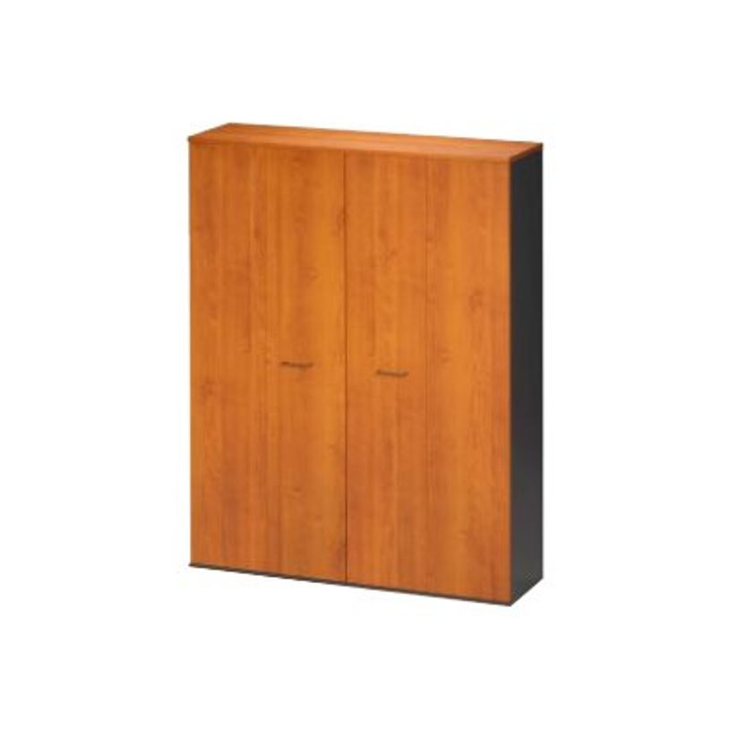 3483600741110-Armoire haute JAZZ+ - L158 x H211 x P48 - 4 portes pliantes - 10 étagères - Aulne-P_79426182_1-0