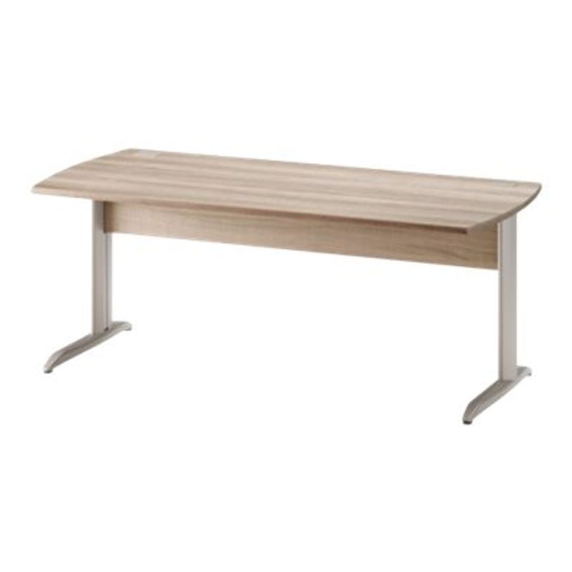 3483600784025-Bureau JAZZ+ - 160 cm - Pieds métal - Chêne gris-P_79426205_1-0