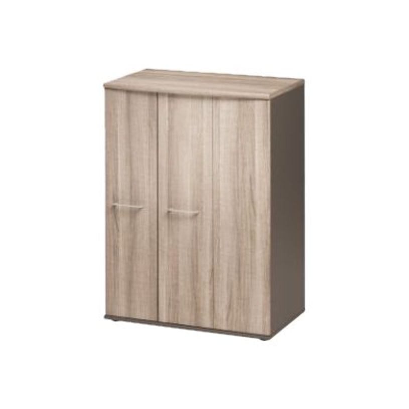 3483600784216-Armoire haute JAZZ+ - L80 x H112 x P48 - 3 portes - Chêne gris-P_79426222_1-0