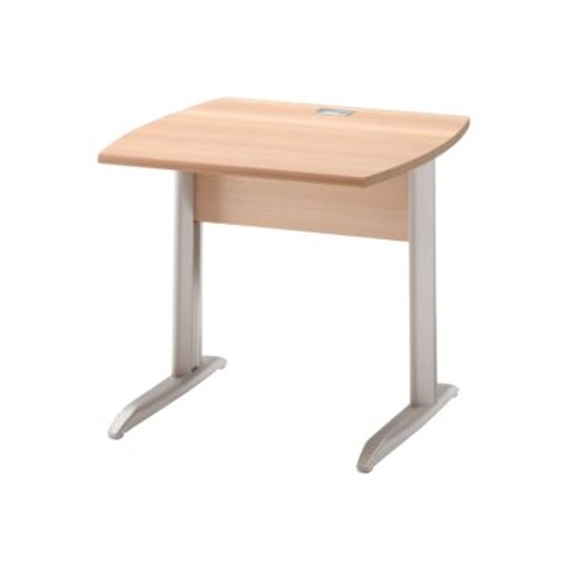 3483600784476-Bureau JAZZ+ - 80 cm - Pieds métal - Hêtre-P_79426247_1-0