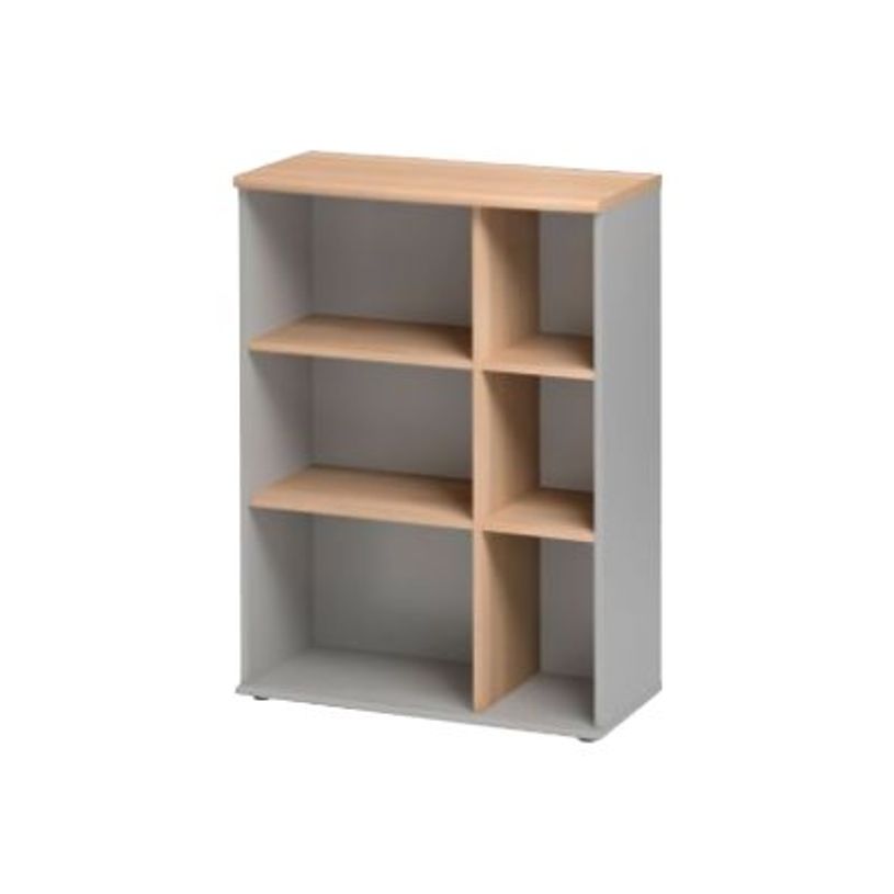 3483600784650-Bibliothèque JAZZ+ - L80 x H112 x P39 - 6 niches - Hêtre-P_79426263_1-0