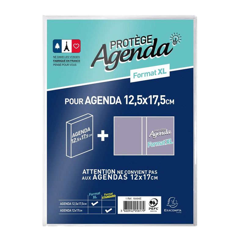 3660942058179-Protège-agenda XL pour agenda 12,5 x 17,5 cm - Exacompta--0