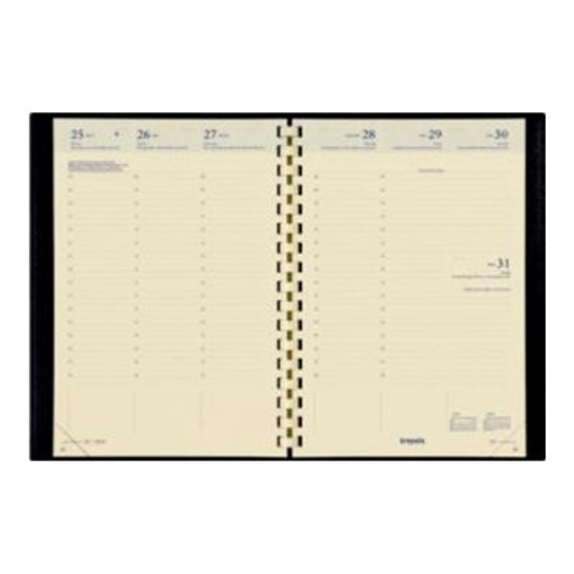 5412303100748-Recharge d'agenda Bretime - 1 semaine sur 2 pages - 14,8 x 21 cm - Brepols-P_79426512_1-1