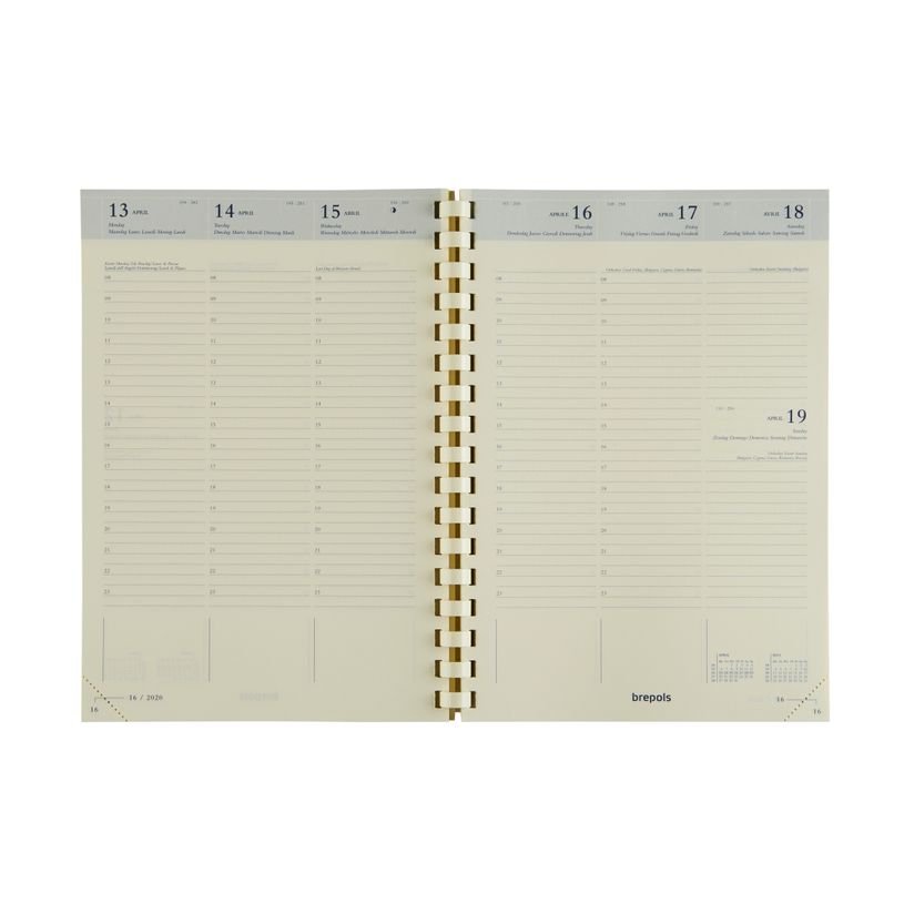 5412303100748-Recharge d'agenda Bretime - 1 semaine sur 2 pages - 14,8 x 21 cm - Brepols-P_79426512_2-0