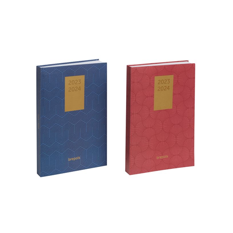 5412303145060-Agenda Vintage - 1 semaine sur 2 pages - 9 x 16 cm - 2 modèles disponibles - Brepols-P_79426516_1-0