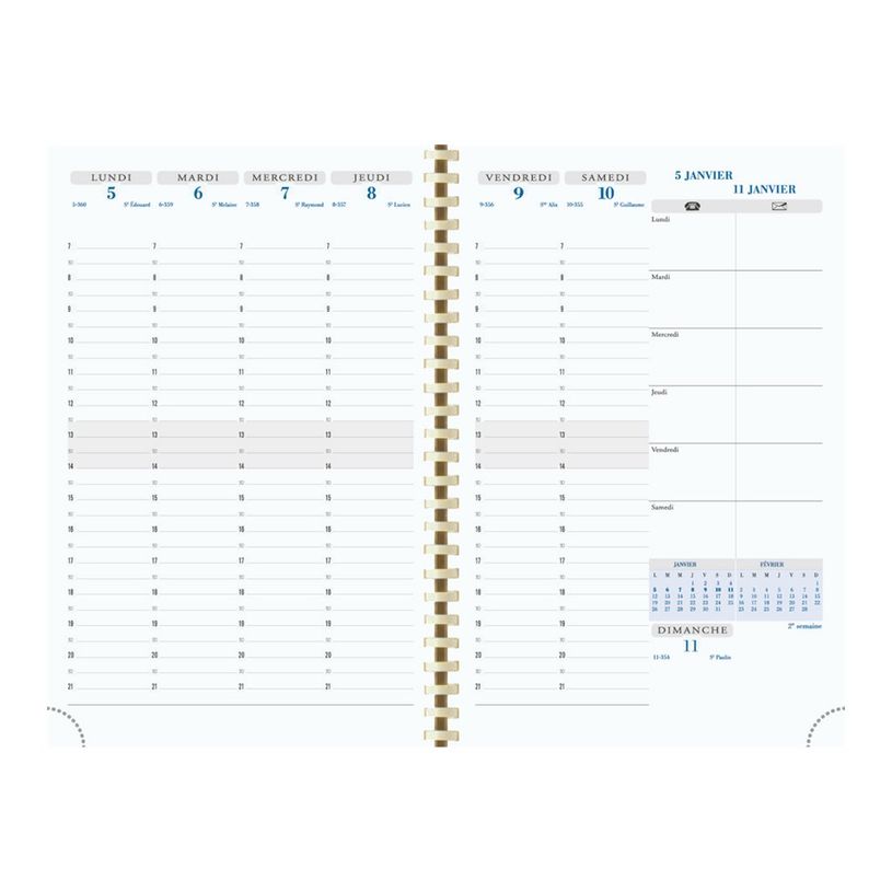 3660942057653-Agenda de bureau spiralé 16 mois Vérone - 1 semaine sur 2 pages - 15 x 21 cm - disponible dans dif-P_79426534_11-8