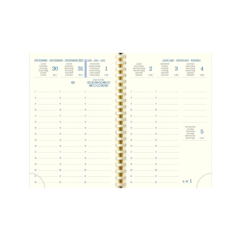 3660942057691-Agenda de poche Méline - 1 semaine sur 2 pages - 16 mois - 9 x 13 cm - disponible dans diff-P_79426535_4-3