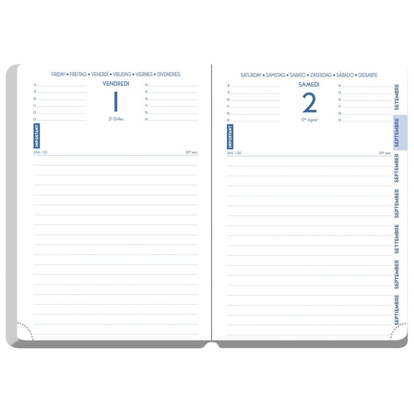 3660942060394-Agenda Floralie - 1 jour par page - 15 x 21 cm - disponible dans différentes couleurs - Ex-P_79426544_6-4