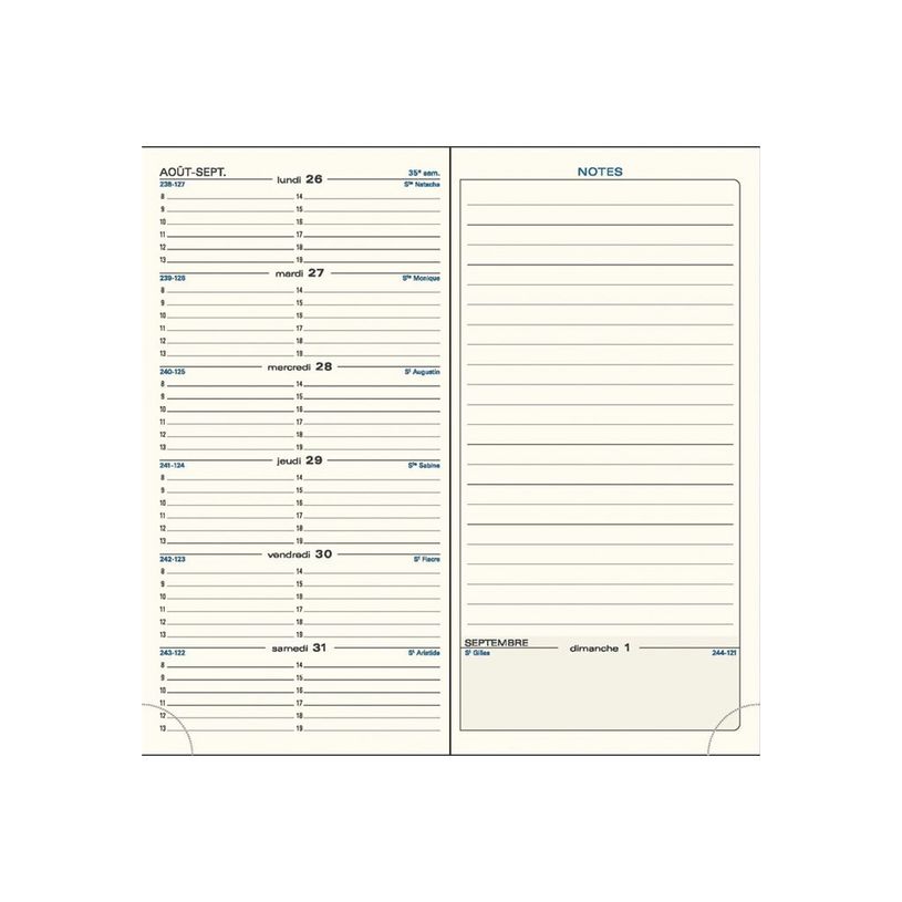3660942060417-Agenda de poche Tweed - 1 semaine sur 1 page - 9 x 17,5 cm - 12 mois - disponible dans diff-P_79426546_2-4