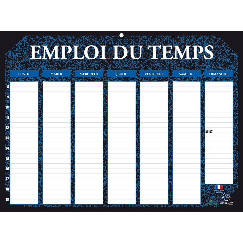 3660942060622-Emploi du temps Marbré 29,5 x 22 cm - Exacompta-P_79426553_2-1