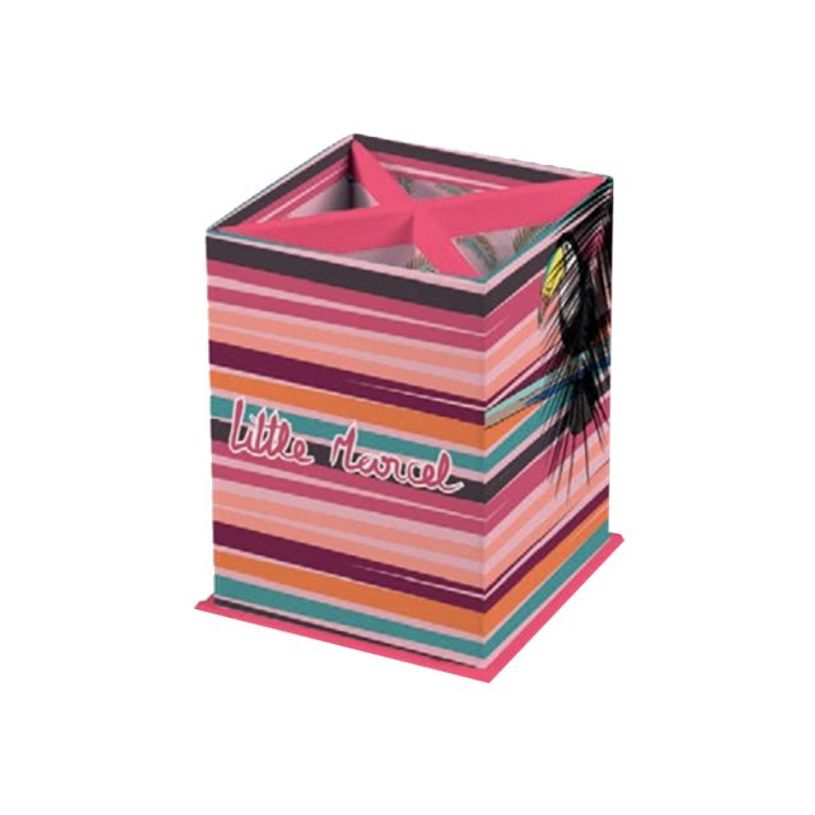 3329688127036-Little Marcel - Pot à crayons carré toucan - Clairefontaine-P_79426996_1-0