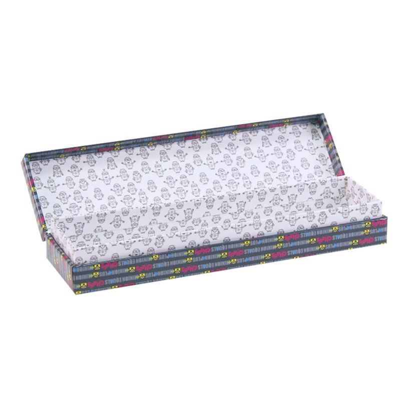 3329688127401-Les Minions - Trousse plumier en carton modèle chaos - Clairefontaine-P_79427027_2-1