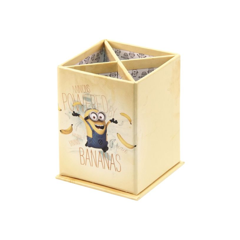 3329688127456-Les Minions - Pot à crayons rectangulaire modèle bananas - Clairefontaine-P_79427032_1-0