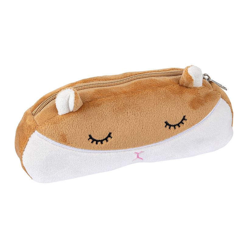 3108726488212-Trousse Cute façon peluche 1 compartiment - 4 formes disponibles - Oberthur-P_79427090_4-3