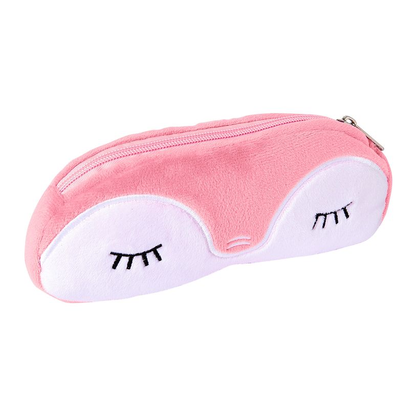 3108726488212-Trousse Cute façon peluche 1 compartiment - 4 formes disponibles - Oberthur-P_79427090_5-4