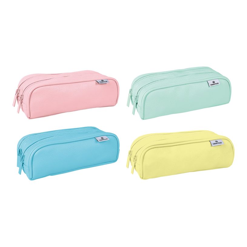 3108726488359-Trousse Double Pastel Rectangulaire 4 coloris disponibles 2 comp -P_79427094_4-0