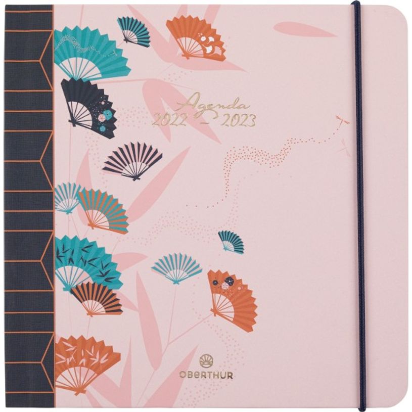 3664447026008-Agenda à élastique Sakura 16 bureau - 1 semaine sur 2 pages - 3 décors au choix - Oberth-P_79427144_2-0