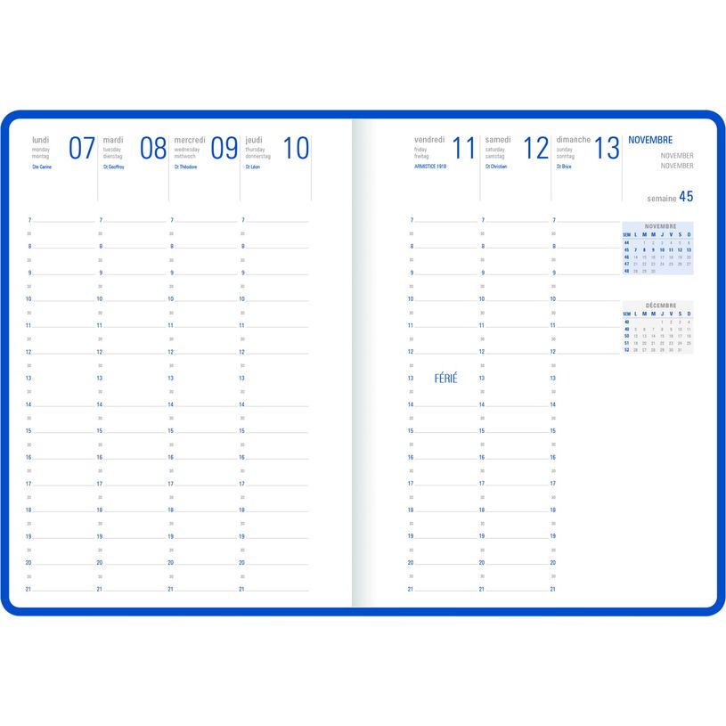 3664447026589-Agenda Dayton 27 - 1 semaine sur 2 pages - disponible dans différentes couleurs - Oberthur-P_79427148_7-6
