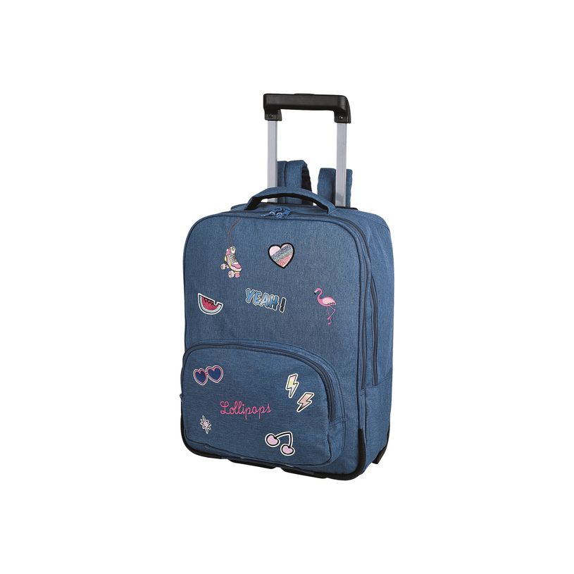 3664447031323-Lollipops Sac à dos à roulettes Denim 2 compartiments Oberthur -P_79427226_1-0