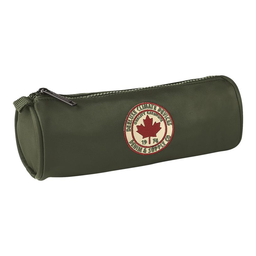 3664447032474-Deeluxe Trousse Picture Ronde Kaki 1 compartiment Oberthur -P_79427256_1-0