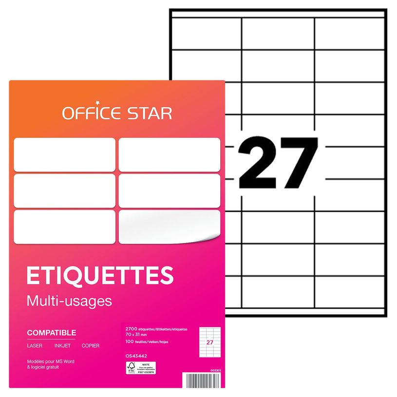 5014702025648-Office Star - 2700 Étiquettes multi-usages blanches - 71 x 31 mm - réf OS43442-P_79427625_2-0