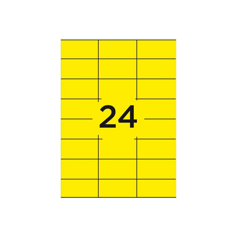 5014702085208-Office Star - 2400 Étiquettes multi-usages jaune - 70 x 37 mm - réf OS43474Y-P_79427631_1-1