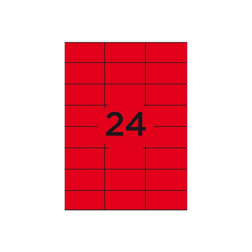 5014702085215-Office Star - 2400 Étiquettes multi-usages rouge - 70 x 37 mm - réf OS43474R-P_79427632_1-1