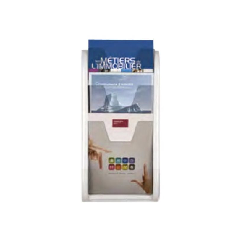3660412031046-INOVSHOP - Trieur mural / Porte-brochures monobloc 3 niveaux A4 - blanc-P_79427715_1-0