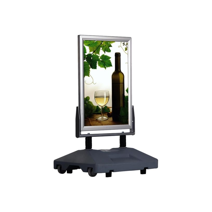 3660412031916-INOVSHOP - Stop-trottoir (Chevalet de sol) A1 - base lestée grise - double face-P_79427798_1-0