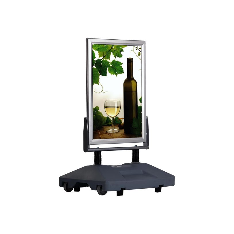 3660412031923-INOVSHOP - Stop-trottoir (Chevalet de sol) A0 - base lestée grise - double face-P_79427799_1-0