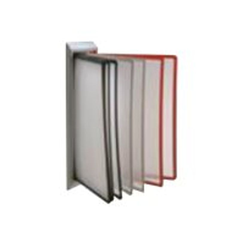 2012349426562-INOVSHOP - Lutrin de comptoir mural en métal - vendu sans les pochettes - noir-P_79427816_1-0