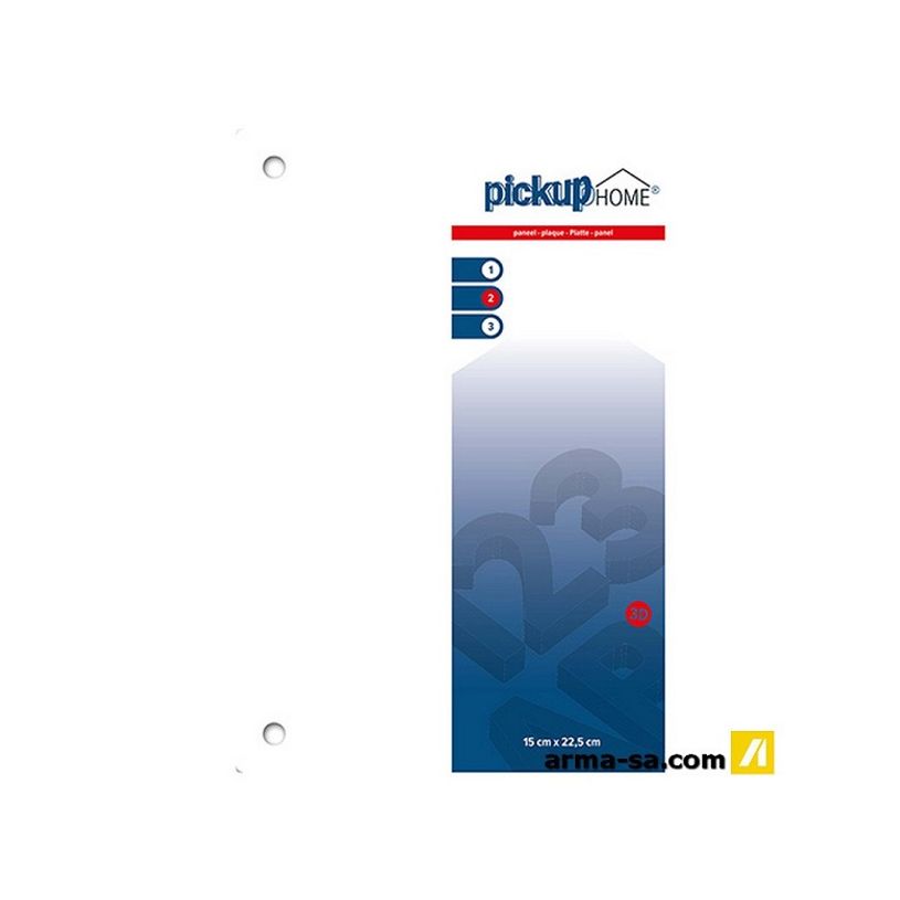 8711234016195-Pickup Home 3D - Plaque Acier blanc 3 mm - 22,5 x 15 cm-P_79427915_1-0