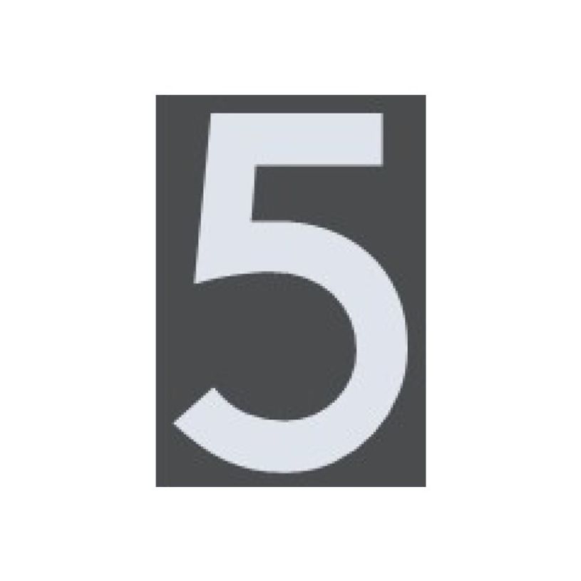 8711234016348-Pickup Home 3D Milan - Étiquette autocollante 100 mm - Chiffre 5 - gris-P_79427930_1-0