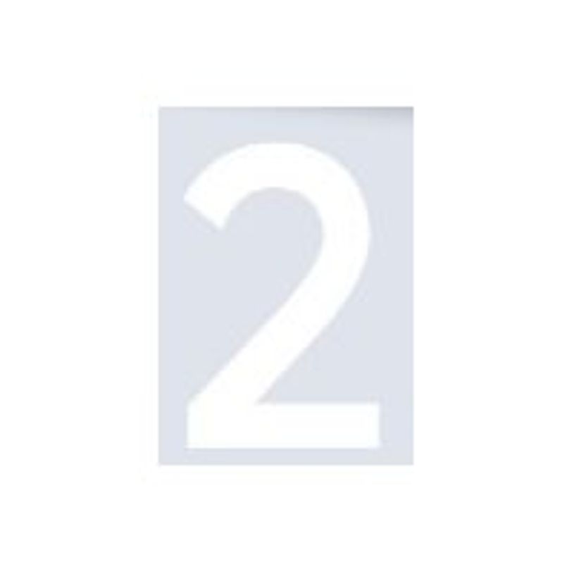 8711234016706-Pickup Home 3D Rio - Étiquette autocollante 60 mm - Chiffre 2 - blanc-P_79427966_1-0
