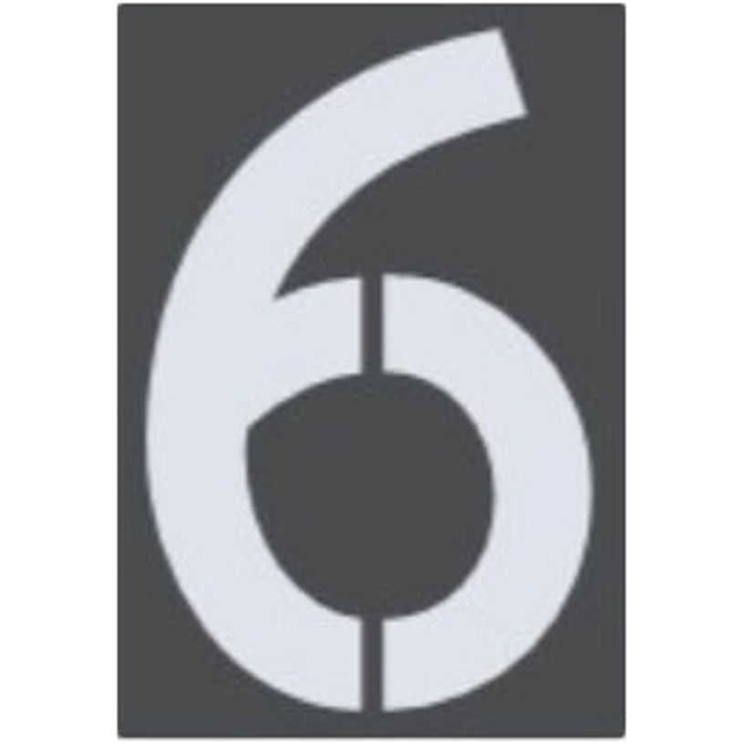 8711234016874-Pickup Home 3D Milan - Étiquette autocollante 60 mm - Chiffre 6 - gris-P_79427983_1-0