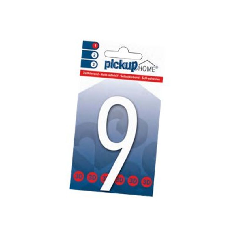 8711234017291-Pickup Home 3D Oslo - Étiquette autocollante 90 mm - Chiffre 9 - blanc-P_79428012_1-0