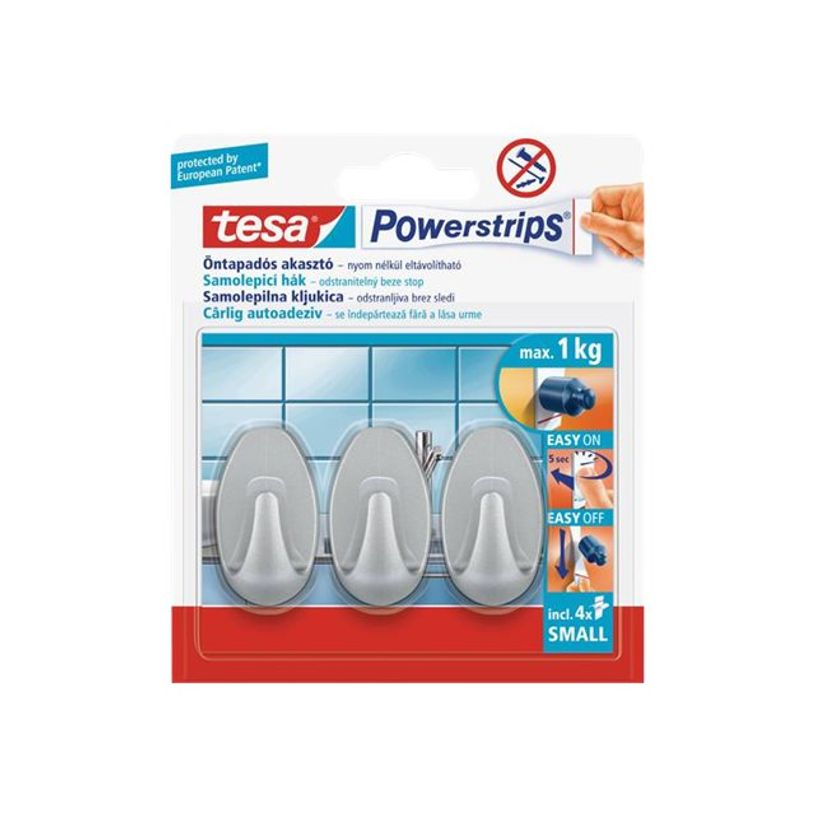 4042448231048-Tesa Powerstrips - 3 crochets gris effet métal - forme ovale-P_79428178_1-0