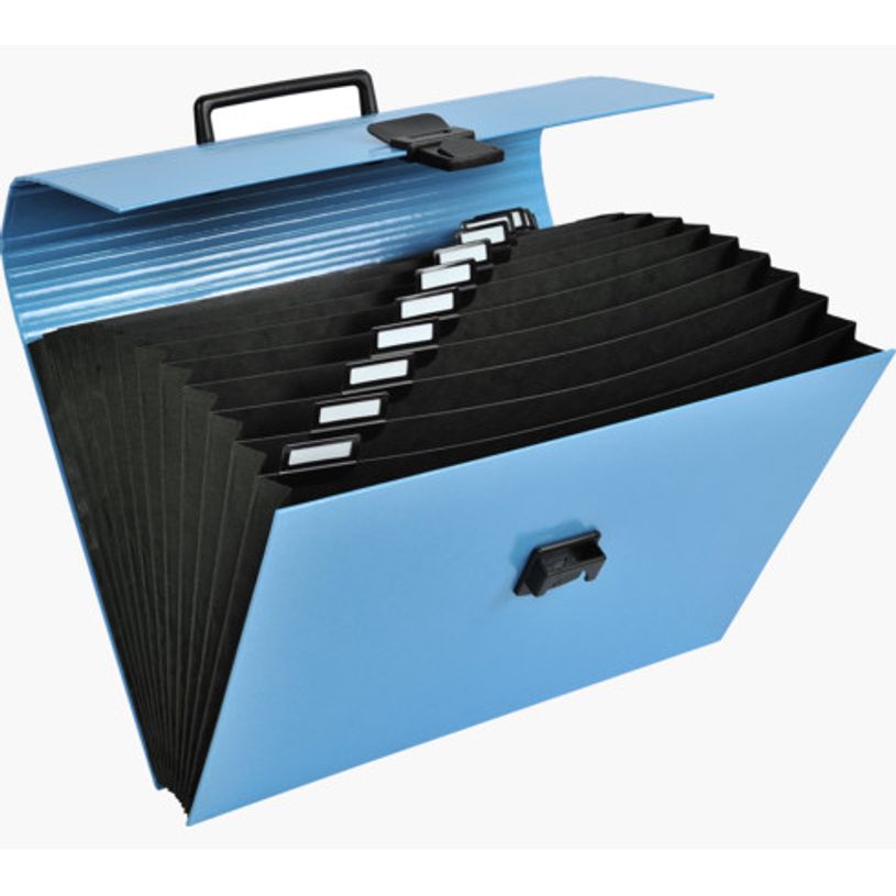 3130630556305-Exacompta Iderama - Classeur ménager (valisette trieur) 12 onglets - disponible dans diff