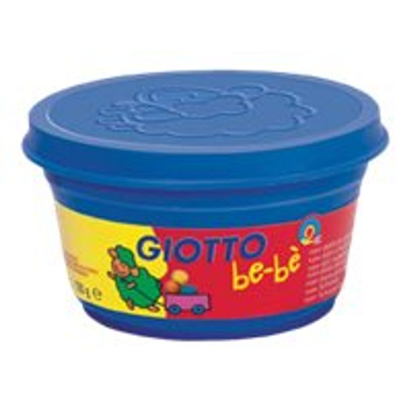8000825464911-GIOTTO be-bè- pâte à modeler- 4 pots rouge, jaune, blanc et cyan- 100gr-P_79428417_1-0