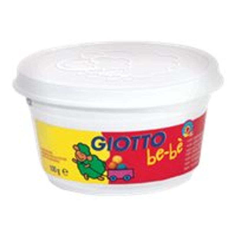 8000825464911-GIOTTO be-bè- pâte à modeler- 4 pots rouge, jaune, blanc et cyan- 100gr-P_79428417_4-3
