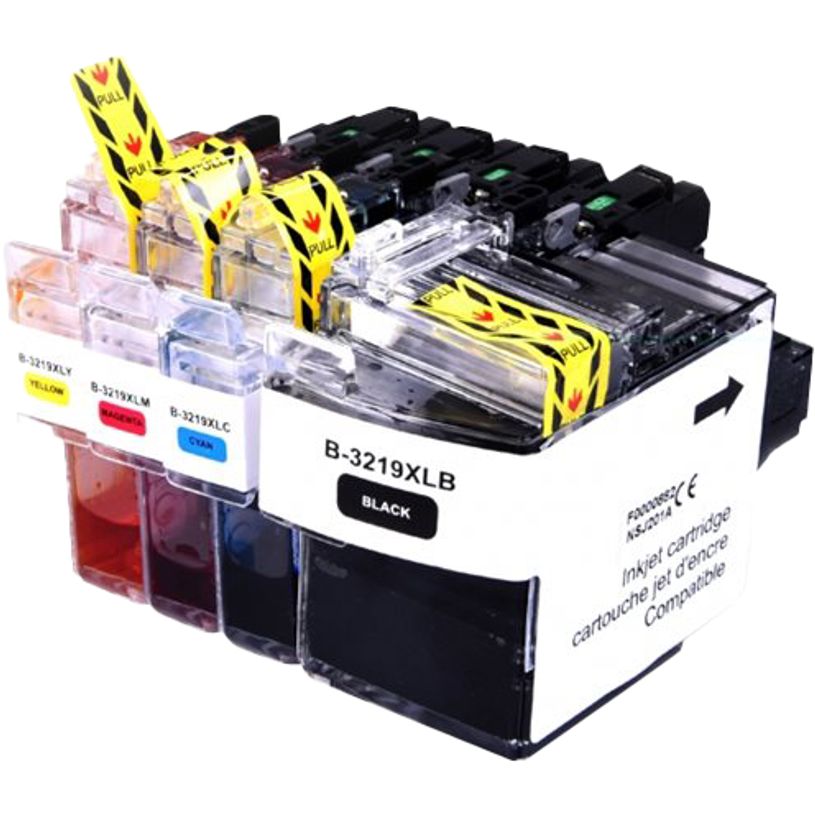 3584770907051-Cartouche compatible Brother LC3219XL - Pack de 4 - noir, cyan, magenta, jaune - Uprint-P_79428527_1-0