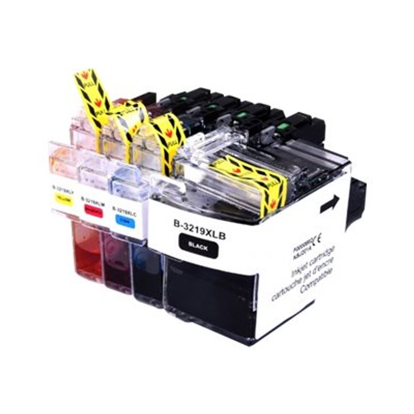 3584770907051-Cartouche compatible Brother LC3219XL - Pack de 4 - noir, cyan, magenta, jaune - Uprint-P_79428527_2-3