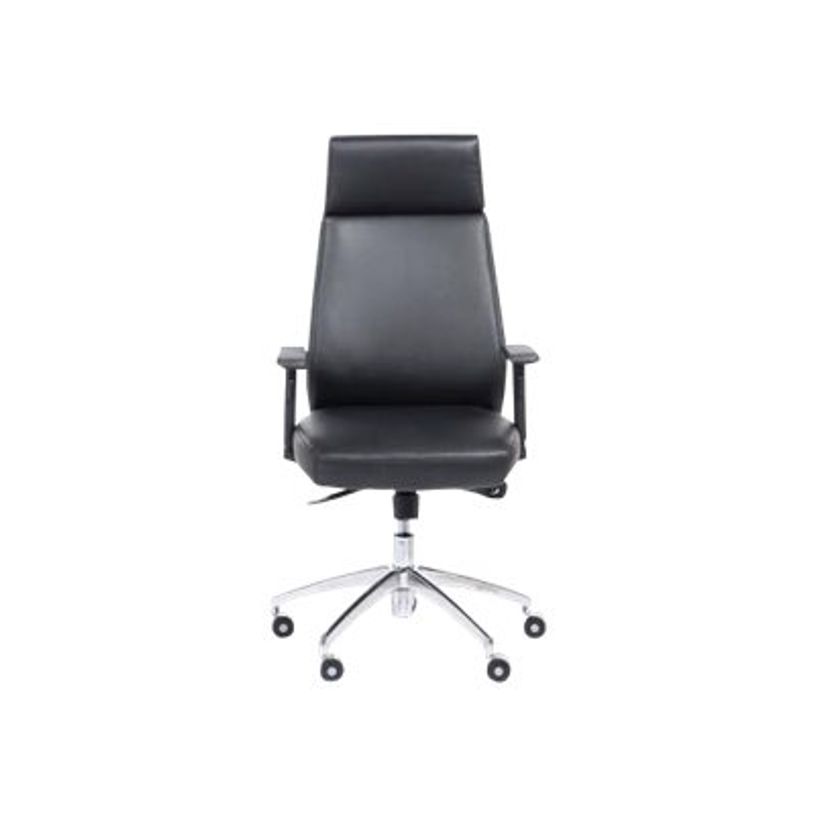 2012349431153-Fauteuil de bureau PHILADELPHIE - accoudoirs réglables - appui-tête intégré - noir-P_79428546_2-1